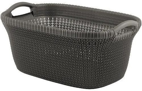 Cos rufe, 2 manere, gri inchis, 40 L, 60x27x39 cm, Curver