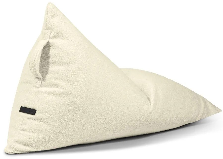 Fotoliu puf pentru copii gri deschis cu tapițerie din țesătură bouclé Razzy – SLOWDOWN