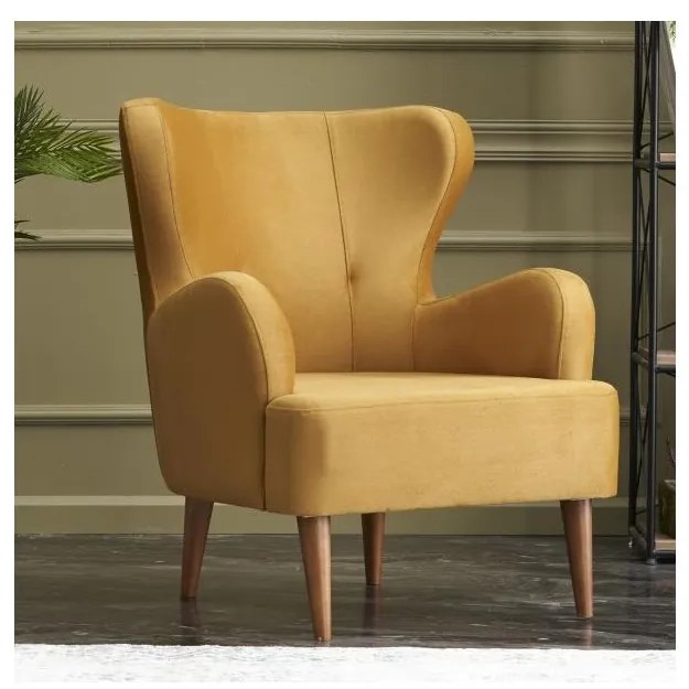 Fotoliu cu aripi NEKO, auriu