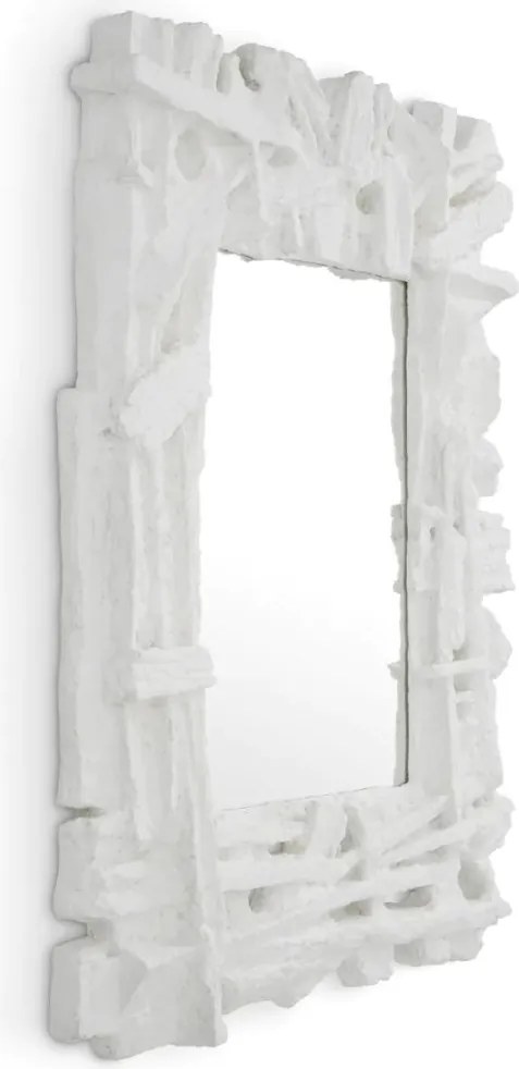 Oglinda decorativa LUX, Fibra de sticla, Alb, Masonic