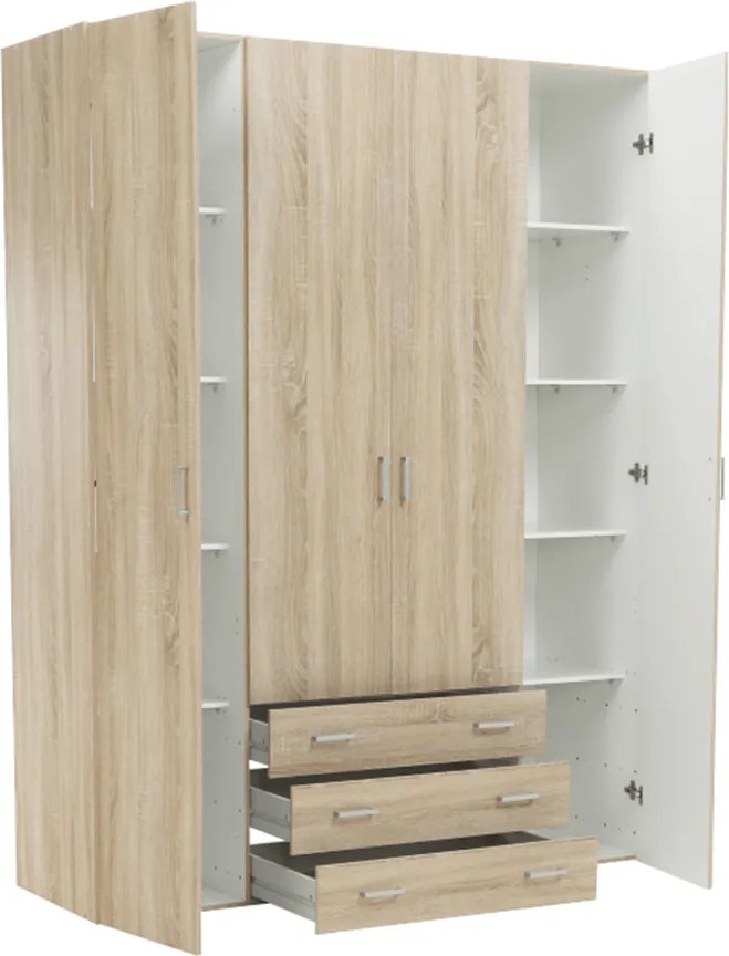 Dulap, 4 uşi, stejar sonoma, GWEN 70429