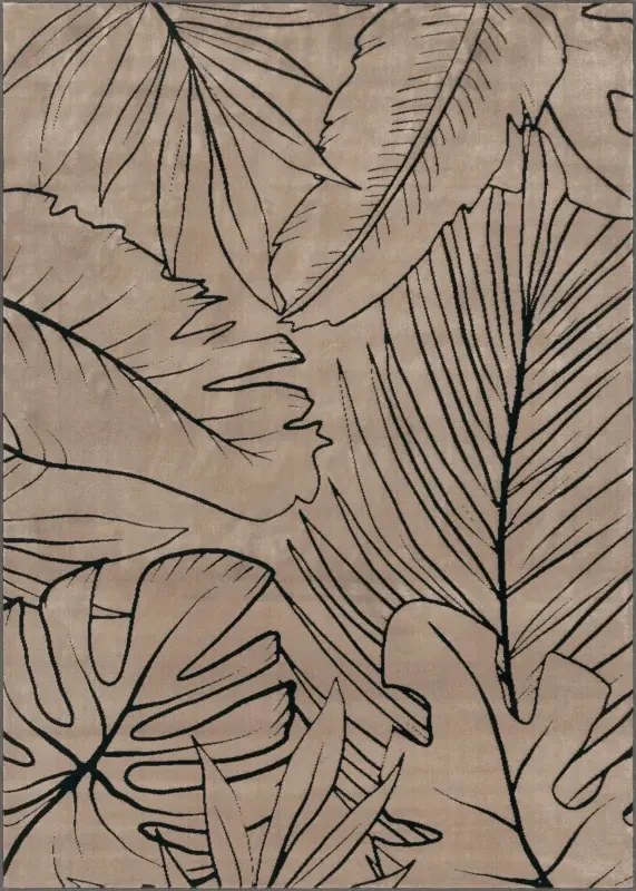 Covor Cu Frunze Norio Beige Selectează mărime: 120 X 180