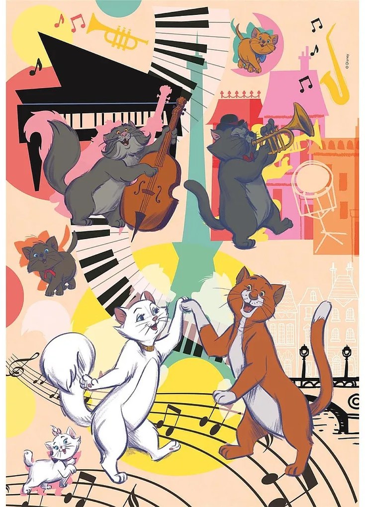 Disney Classics Aristocats Puzzle Clementoni cu 104 piese