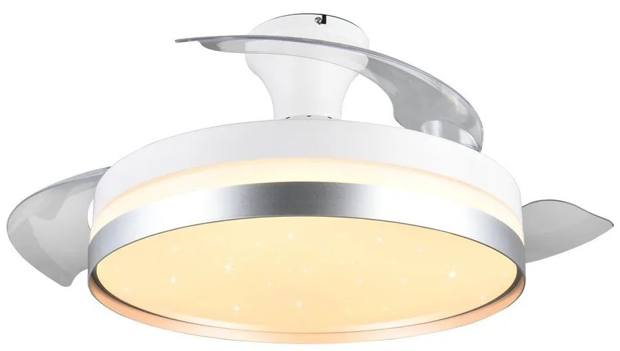 Plafonieră albă-argintie LED Lindberg – Trio