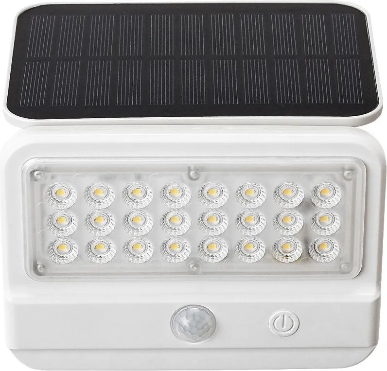 Lampa solara cu senzor de miscare Flaxton alb