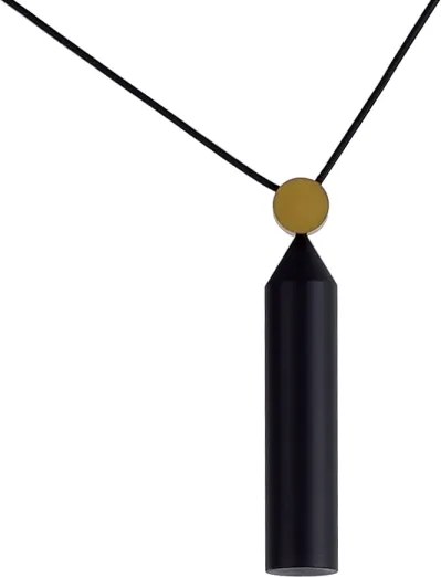 Pendul cu cablu ALTO 1xE27/60W/230V negru