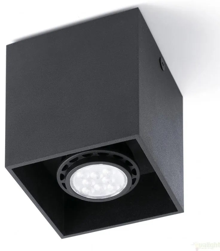 Plafonier negru cu 1 spot cu design modern, TECTO-1 63271