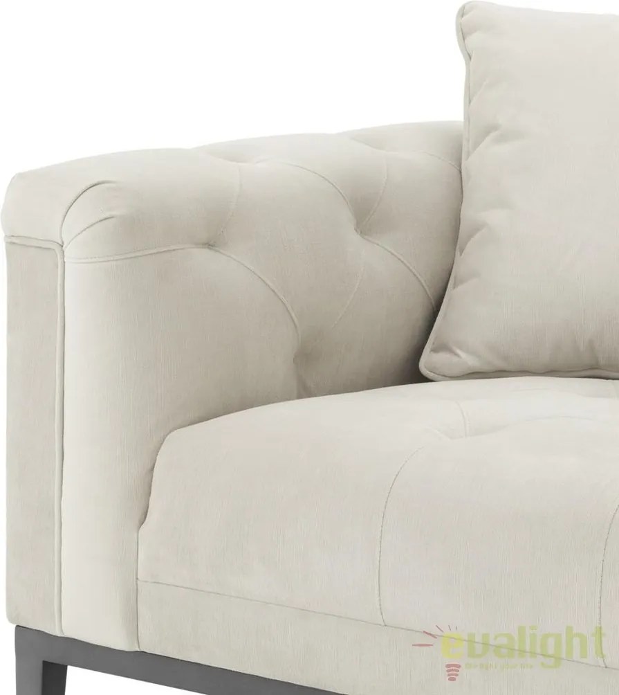 Pat de zi elegant design LUX Cesare left, pebble grey 111349 HZ