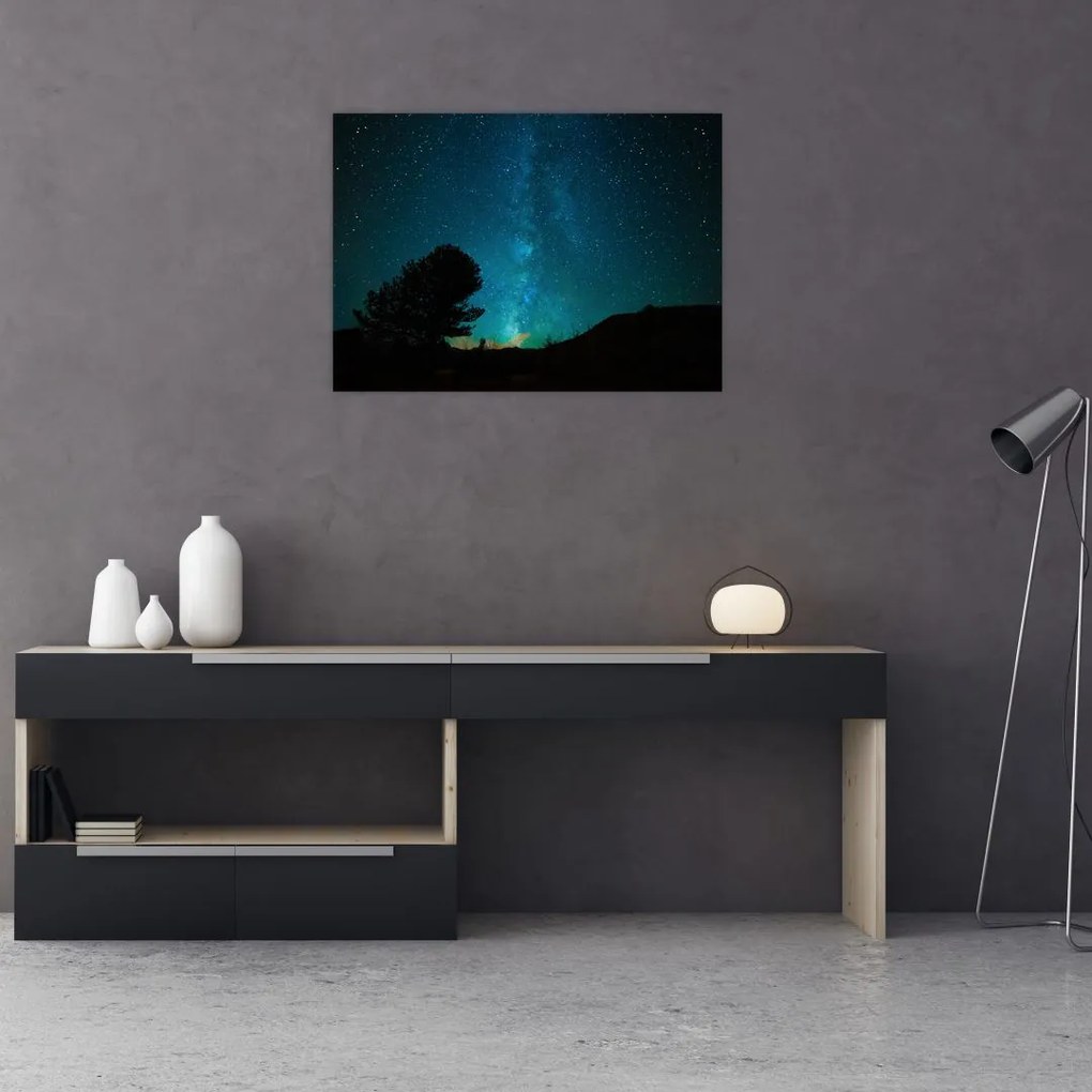 Tablou cu cerul nocturn și stele (70x50 cm)