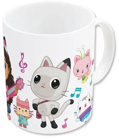 Gabby&#039;s Dollhouse Music cană din porțelan 235 ml (8 oz) în cutie de cadou