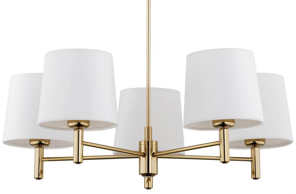 Candelabru modern design elegant PONTE 5L crem