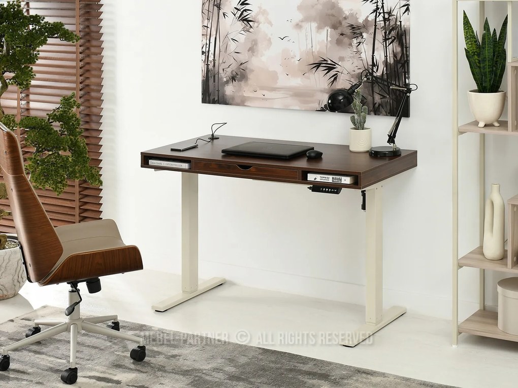Masă PC Osto 120 (nuc + crem). Promo -9%. 1109830