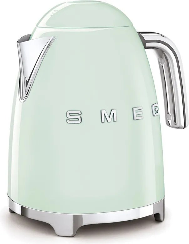 Cana electrica SMEG KLF03PGEU, 2400 W, 1,7 l, Baza rotativa la 360°, Finisaj lucios, Verde pastel