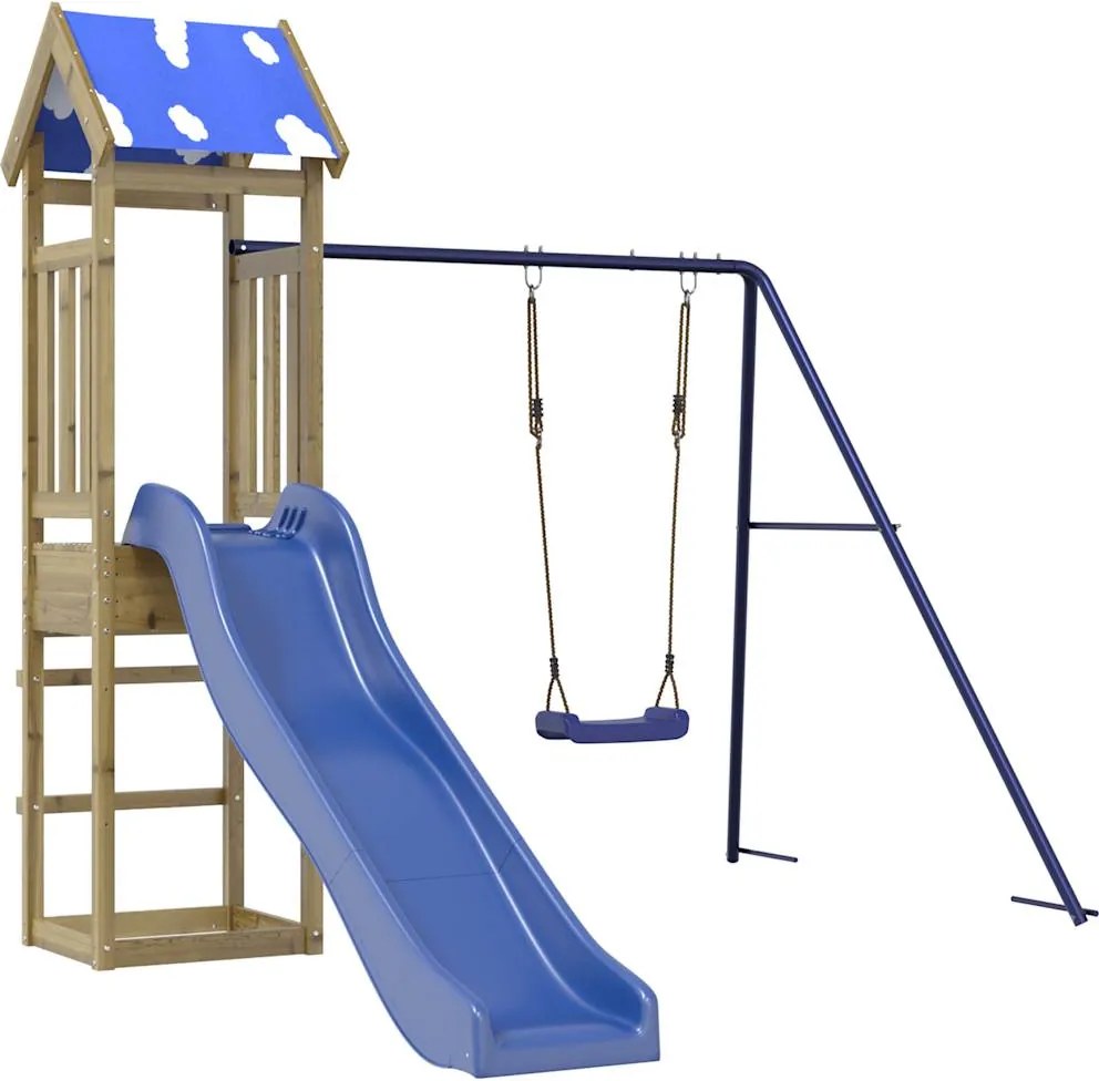 vidaXL Set de joacă pentru exterior, lemn de pin impregnat