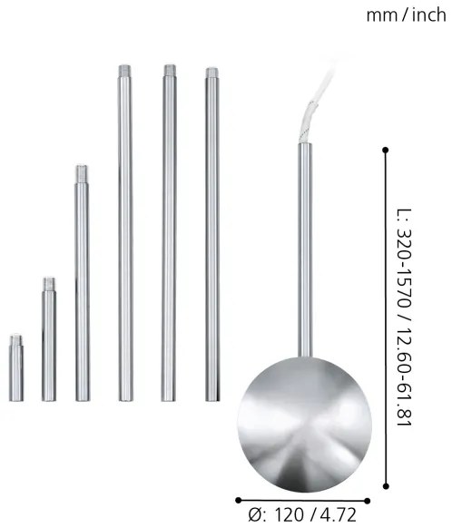 EGLO 88968 - EXTENTION crom