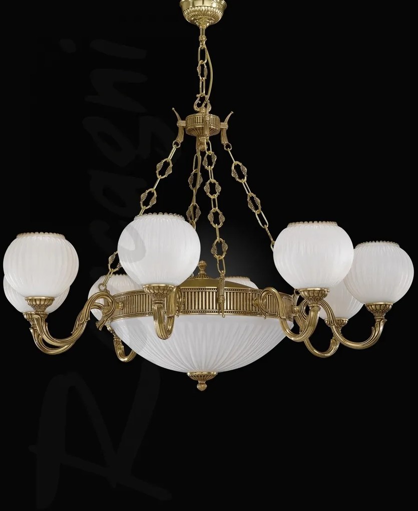 Candelabru clasic din alama 8+3 design italian 9350