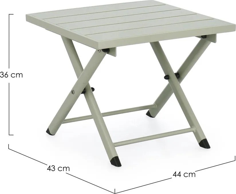 Măsuță de cafea pentru exterior din aluminiu 43x44 cm Taylor – Bizzotto