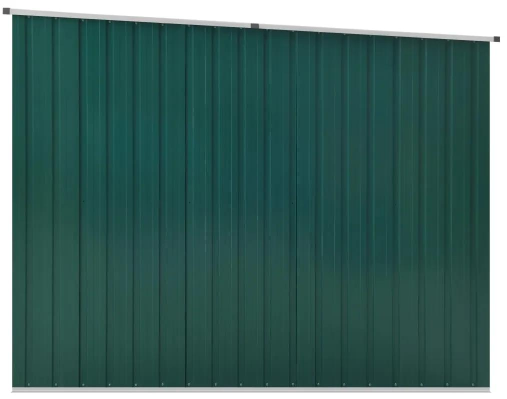 Sopron de gradina, verde, 195 x 198 x 159 cm, otel galvanizat Verde