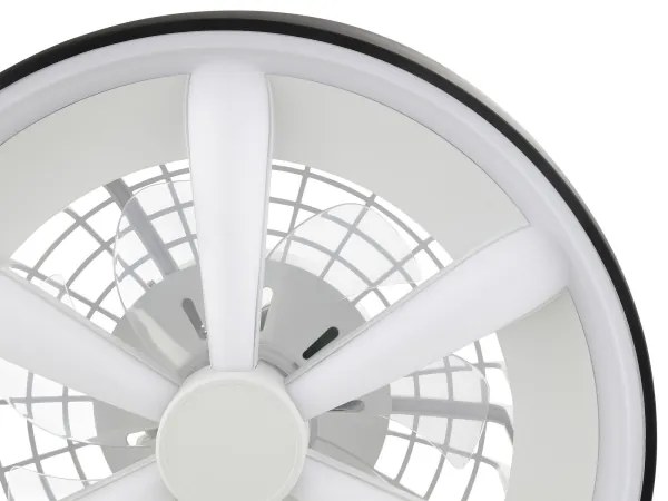 Ventilator LED RGBW de tavan cu lumină Brilliant GAIANO LED/48W/230V negru + telecomandă