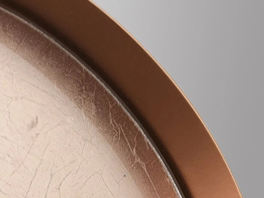 Decoratiune perete din inele metalice cu oglinda si sticla Malmo