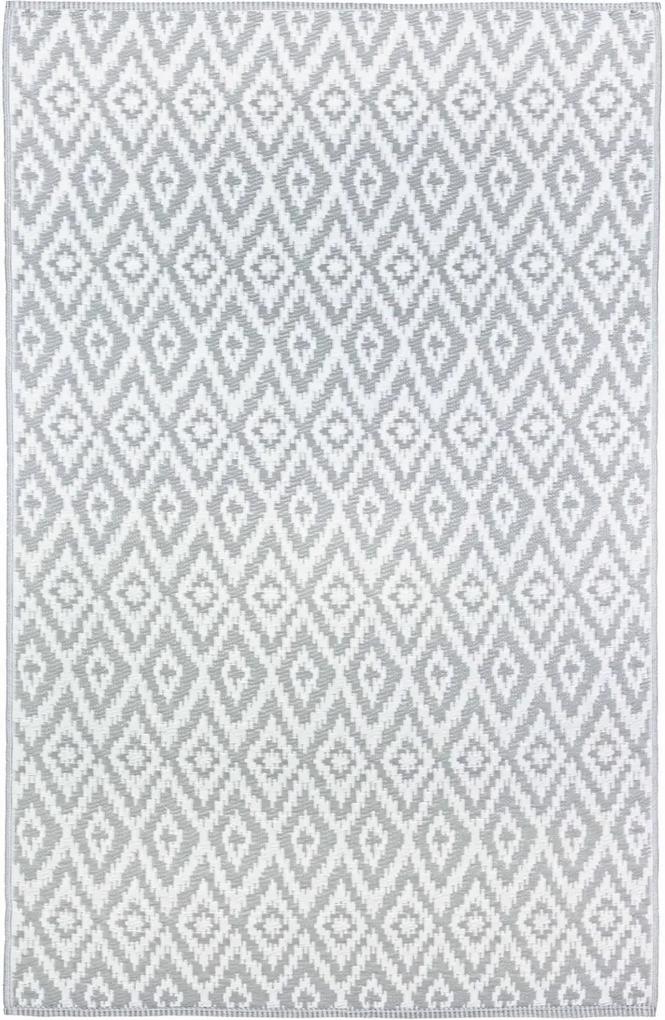 Covor textil model romburi gri albe Rhombus 180 cm x 120 cm
