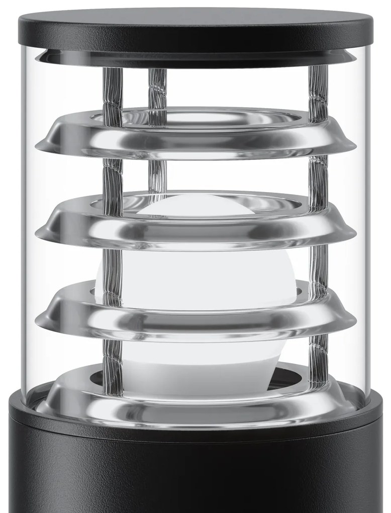 Stalp mic de exterior cu protectie IP54, Bronx negru