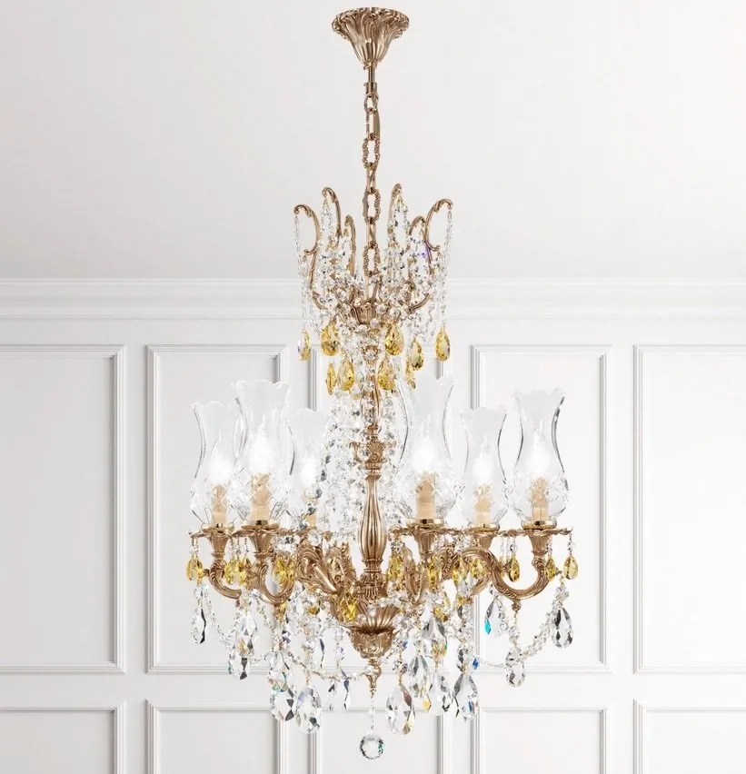 Candelabru LUX realizat manual cu cristale Scholer Queen 6L