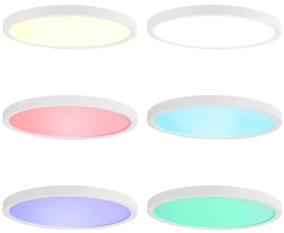 Corp de iluminat LED RGBW dimabil LED/18W/230V 2700-6500K Wi-Fi Nedis WIFILAC31WT