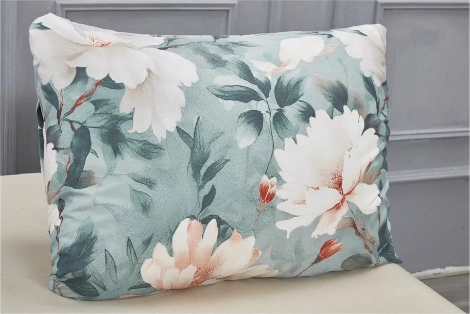 Lenjerie de pat turcoaz din microsatin pentru pat de o persoană cu 3 piese 140x200 cm Selma – My House