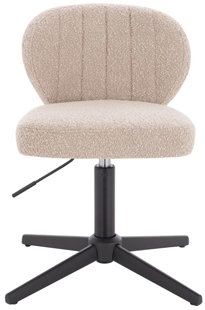 HR193CROSS Scaun Latte Boucle cu Bază Neagră