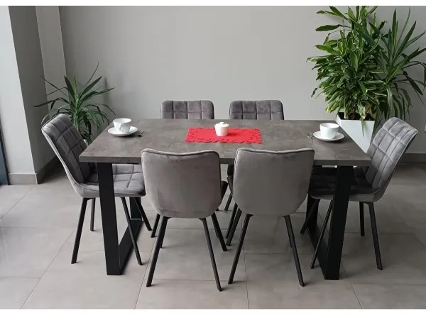 Masă extensibilă COLIN, gri