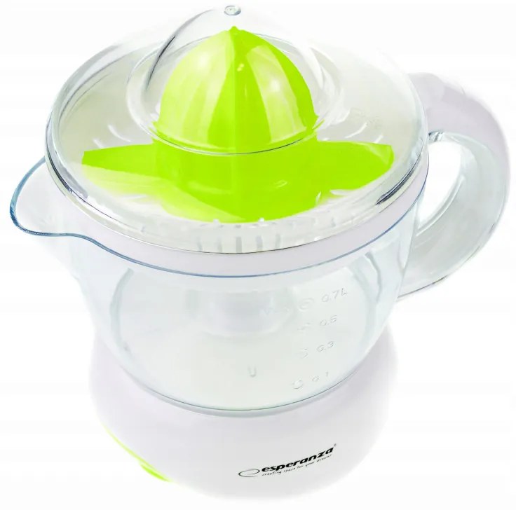 Storcator electric pentru citrice Esperanza EKJ001G, 25W, 700 ml, Rotatie automata, Аlb/Verde