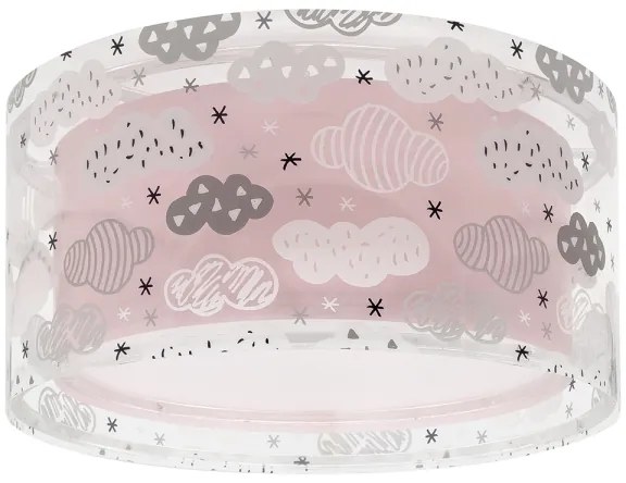 Plafonieră pentru copii CLOUDS 2xE27/60W/230V roz Dalber 41416S