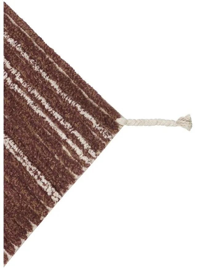 Covor cărămiziu din bumbac 80x140 cm Twin Toffee – Lorena Canals