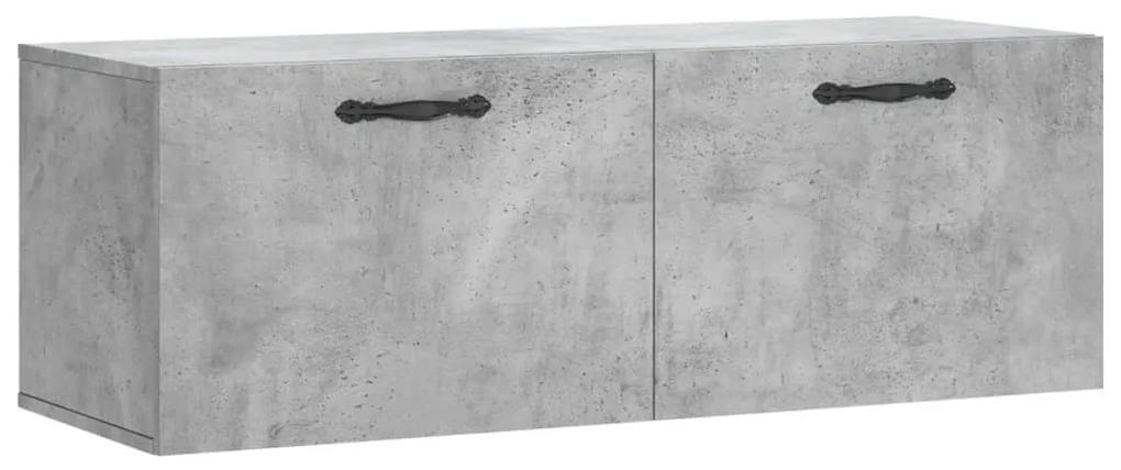 830128 vidaXL Dulap de perete, gri beton, 100x36,5x35 cm, lemn prelucrat