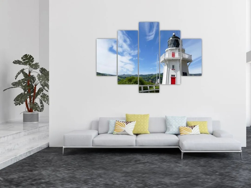 Tablou cu farurile Akaroa, Nooua Zeelanda (150x105 cm)