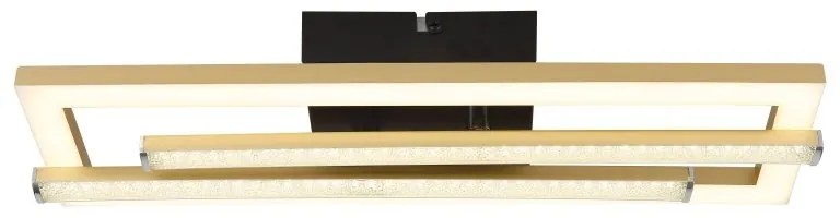 Plafoniera LED design HIGHWAY negru/auriu