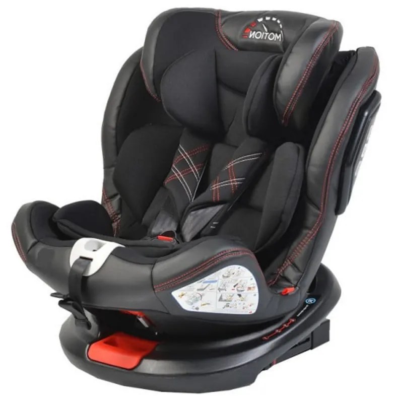 Scaun Auto Pentru Copii cu Isofix NOVOKIDS™ Motion PLUS, Rotire 360°, 0-36 kg, 4 pozitii inclinare, Omologare R-129 i-Size, Transformabil scoica