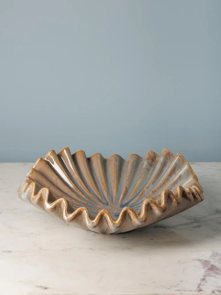 Bol decorativ, fructiera din ceramica D44cm Medusa