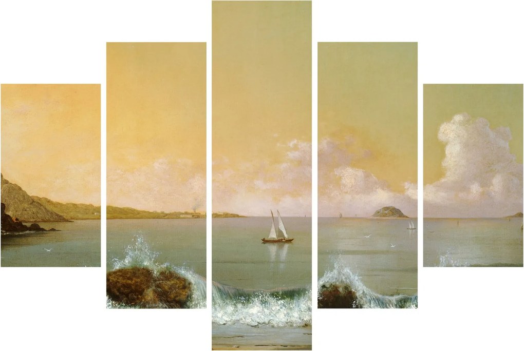 Tablou - Martin Johnson Heade, Rio de Janeiro Bay, reproducere (150x105 cm)