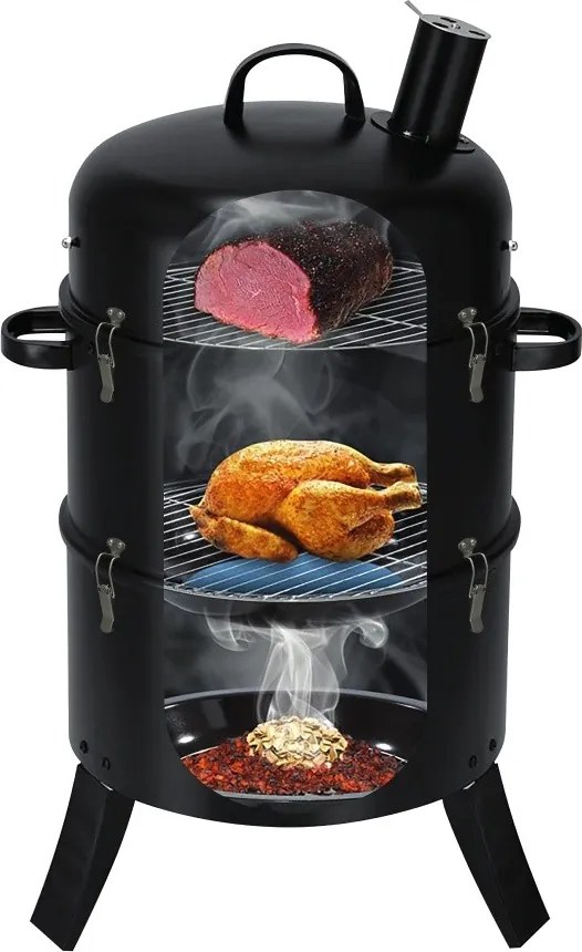 Grătar multifuncțional cu afumătoare Avenberg WURSTMANN