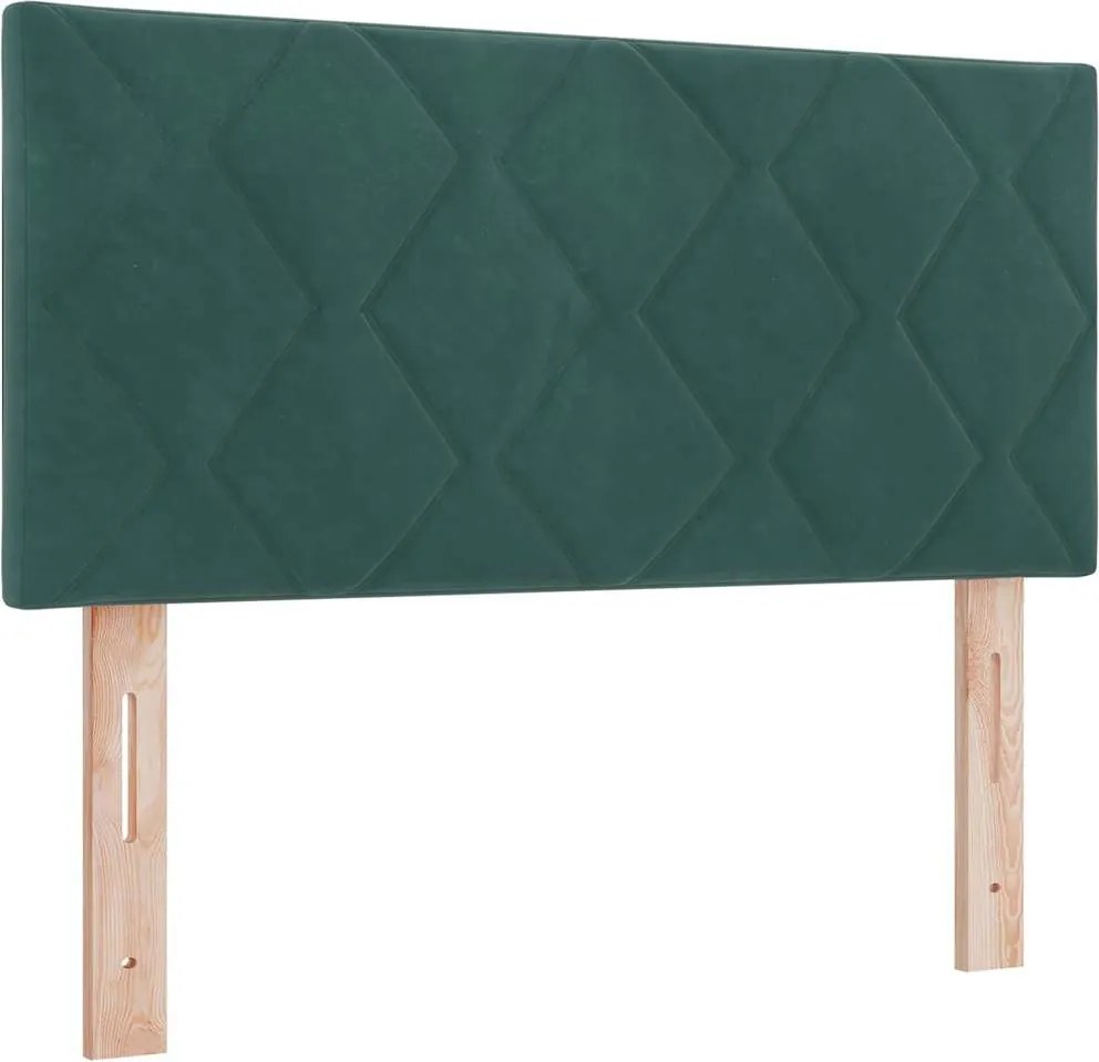 vidaXL Tăblie cap Verde închis 90 cm Catifea