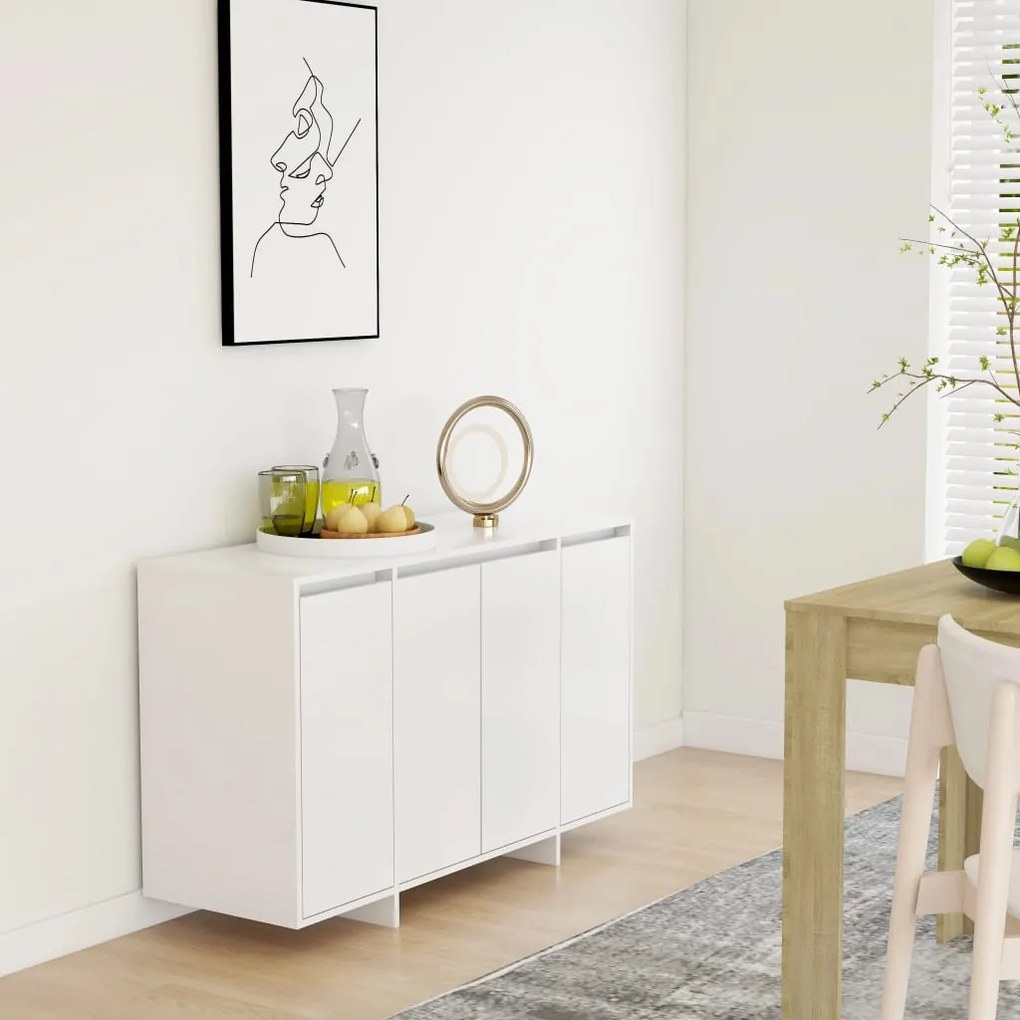 809602 vidaXL Servantă, alb, 120x41x75 cm, PAL