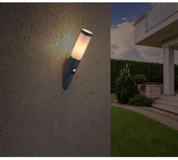 Globo 3157AS - Aplică perete exterior cu senzor BOSTON 1xE27/60W/230V IP44