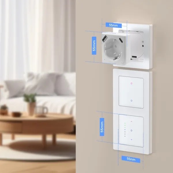 Immax NEO 07552L - Priză inteligentă de tip F 16A/230V + 1xUSB-A+1xUSB C PD 20W
