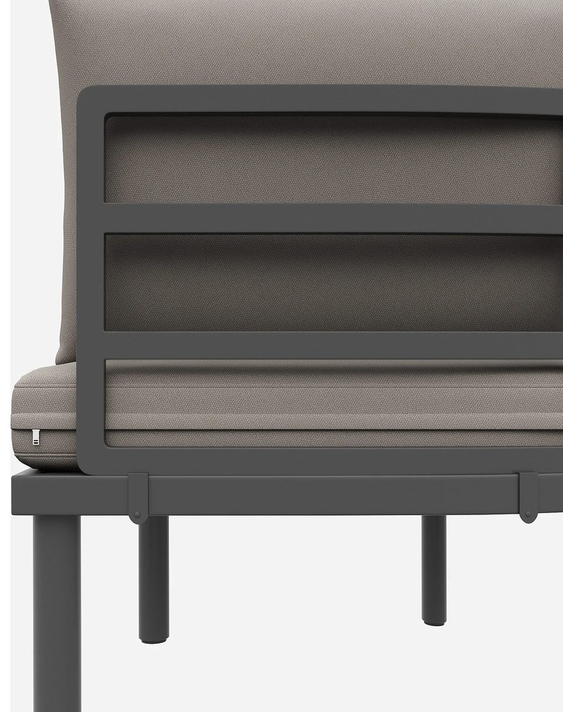 Set mobilier de grădină 5 locuri, Gri | Aosom Romania