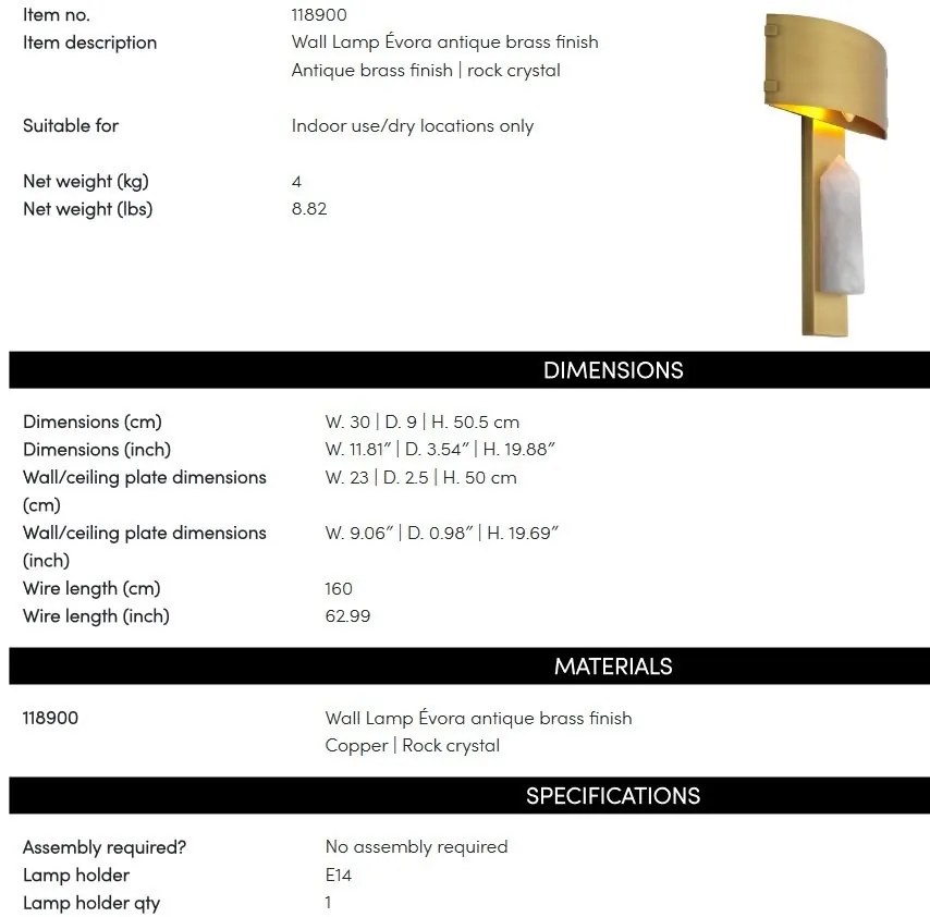 Aplica de perete deosebita design LUX Evora