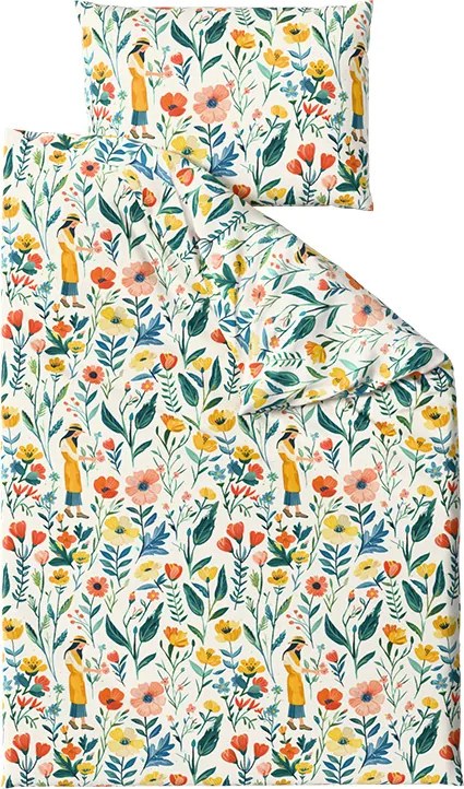 Lenjerie de pat din bumbac FLOVINA POLY colorata Dimensiune lenjerie de pat: 2 buc 70 x 90 cm | 200 x 220 cm