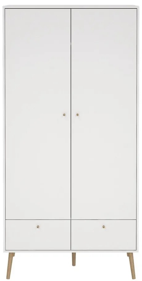 Șifonier alb 99x200 cm Bodo – Tvilum