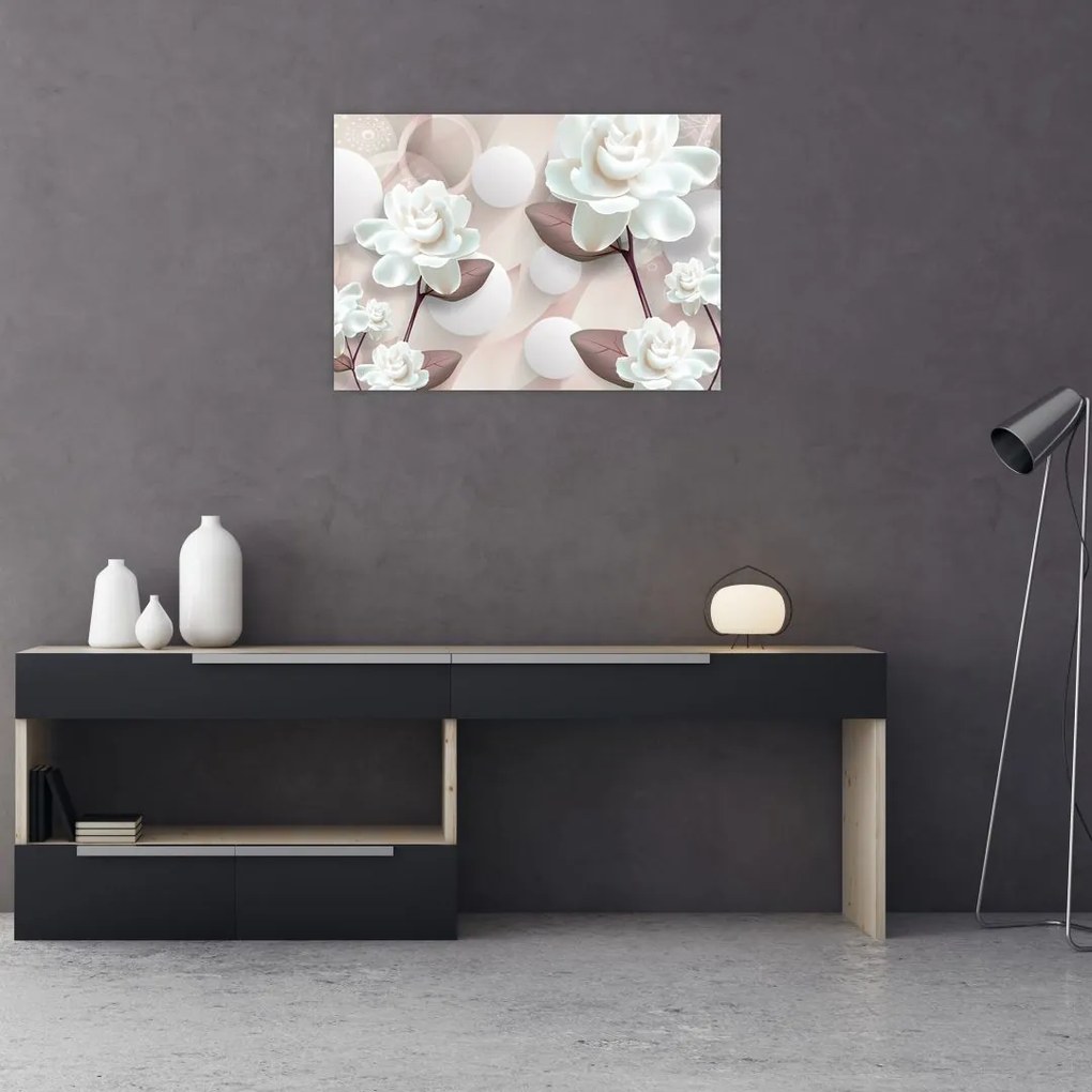 Tablou - Flori de trandafir (70x50 cm)